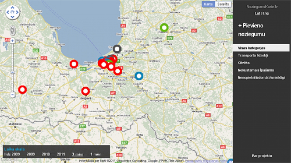Autors: ekrānšāviņš no noziegumukarte.lv