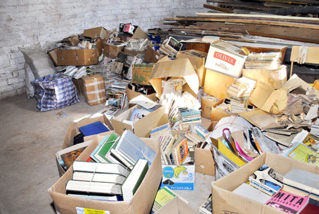 Misas vidusskolas pagrabā pagaidām glabājas skolēnu savāktā makulatūra. Akcija noslēgsies 10. martā.
Autors: Juris Iļņickis