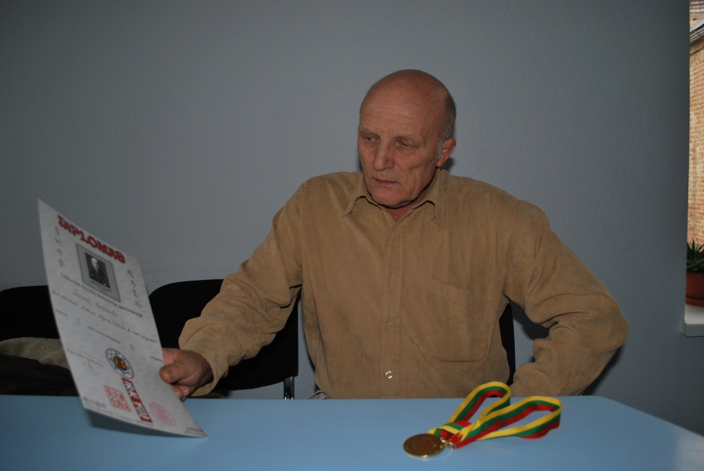 Leonīds Undzenko Lietuvas atklātajā džudo cīņas čempionātā izcīnīja zelta medaļu. 
Autors: Uldis Varnevičs