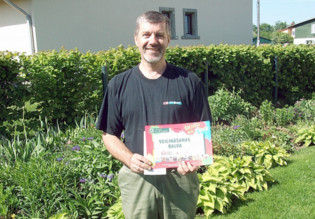 Ainārs Bērziņš, Bauskas novada iedzīvotājs, ir priecīgs par veiksmi izlozē.
