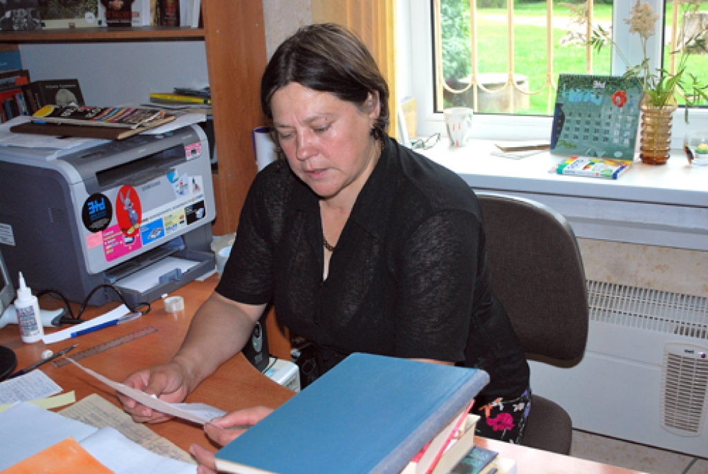 Vecsaules pagasta bibliotēkas vadītāja Agrita Hatkeviča.
Autors: Uldis Varnevičs