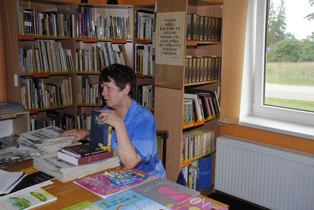 Bārbleles bibliotēkas vadītāja Brigita Krauze.
Autors: Juris Iļņickis