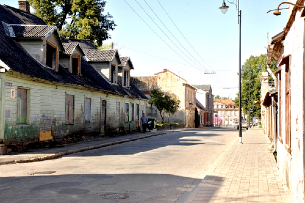 Rīgas iela Bauskā.
Autors: no «Bauskas Dzīves» arhīva