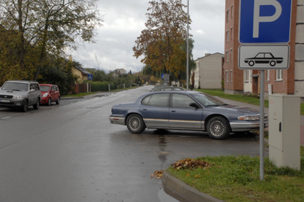Automobiļa „Chrysler” vadītājs savu braucamo Dārza ielas malā novietojis pretēji satiksmes noteikumu prasībām. Pie tam viņš nerēķinās ar citiem satiksmes dalībniekiem, kuri, lai izvairītos no sadursmes, spiesti apbraukt ielas malā stāvošo automašīnu. 
Autors: Ivars Bogdanovs