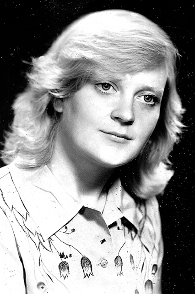 Jubilāre studiju laikā Rīgā 1980. gadā. 