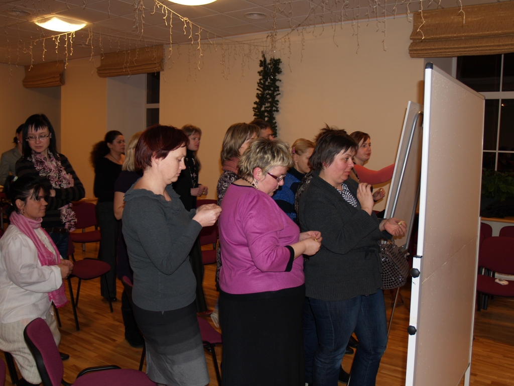 Ģimeņu diskusijas dalībnieki kopīgajā sarakstā atzīmē svarīgākās risināmās problēmas.
Autors: Antra Ērgle