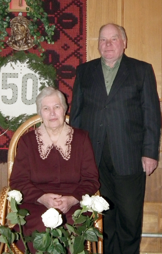 Lūcija un Jānis Beļinski – zelta pāris.