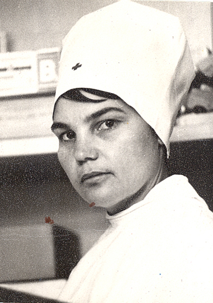 Jubilāre Bauskas rajona centrālajā slimnīcā. 1956. gads. 