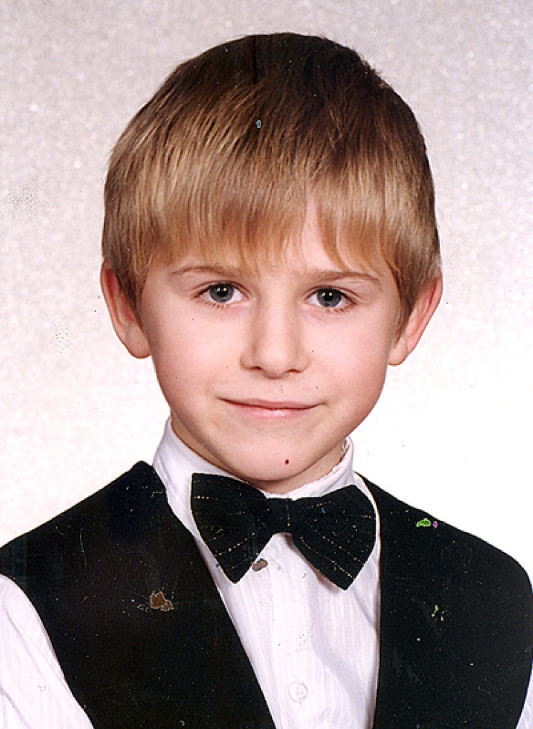 Jubilārs – mācoties Bauskas pilsētas pamatskolas 1. klasē. 1999. gads.