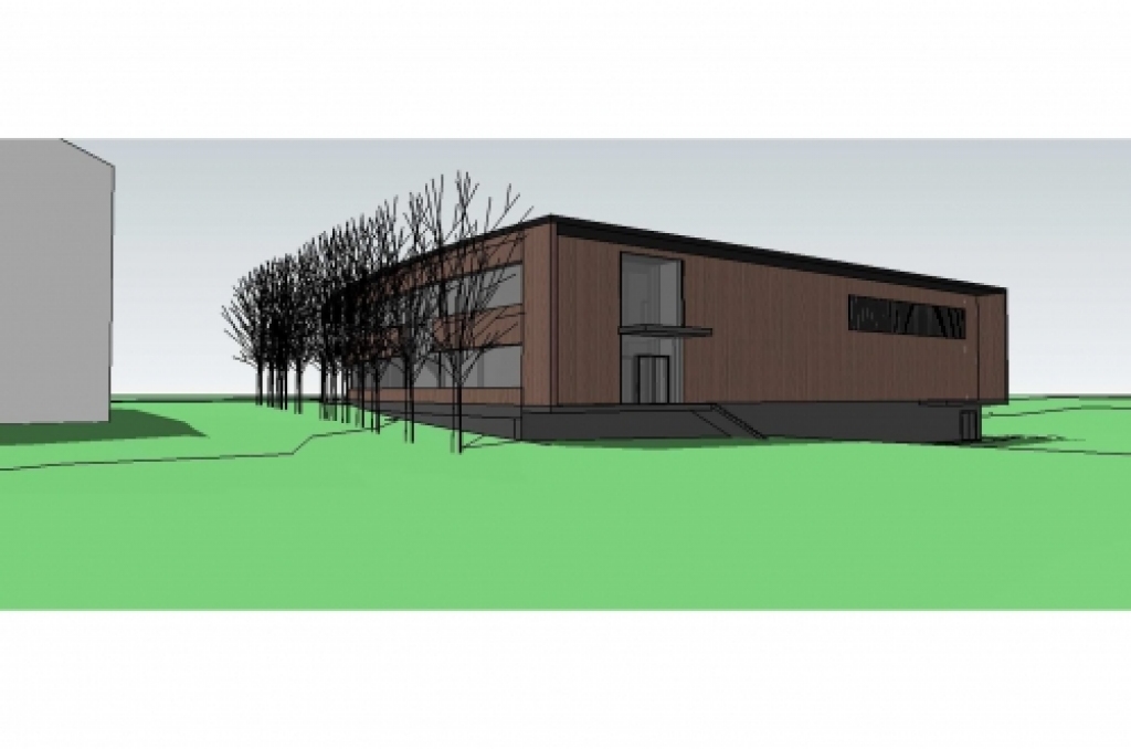 Iecerētā Bauskas peldbaseina makets.