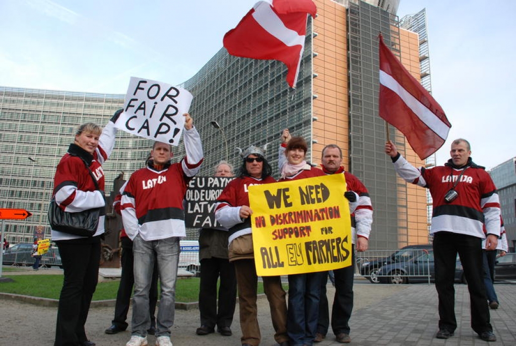 Latvijas zemnieki iestājas par godīgu kopējo lauksaimniecības politiku.
Autors: no www.losp.lv