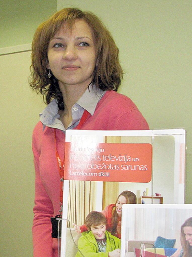 Gita Gaile, SIA «Lattelecom» Bauskas klientu apkalpošanas centra vadītāja. 