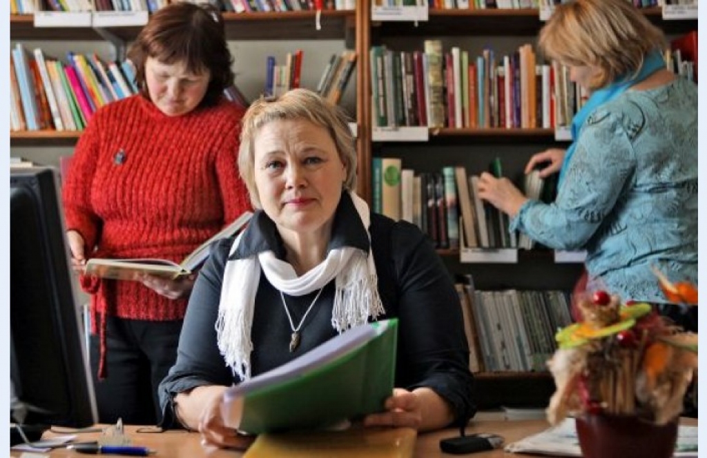  Iecavas novada Zorģu bibliotēkas vadītāja Aina Ezergaile.
Autors: diena.lv