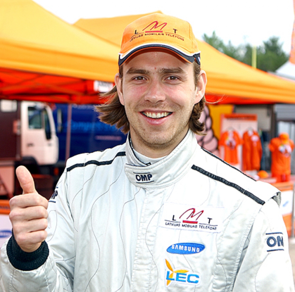 Andis Neikšāns apmierināts ar sniegumu Madonas rallijā. 