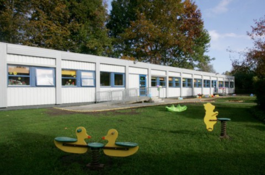 Babītē pērn tika atklāta Latvijā un Baltijā pirmā moduļu tipa pirmsskolas izglītības iestāde. 
Autors: nra.lv