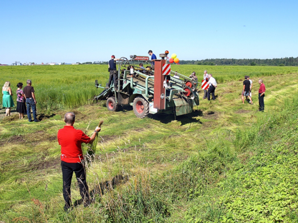 Linu plūkšanas procesu aizrautīgi vēroja gan lauku dienas apmeklētāji, gan paši audzētāji. 