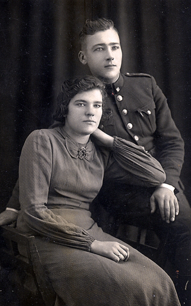 Jubilāre ar vīru Jāni neilgi pirms Otrā pasaules kara. 