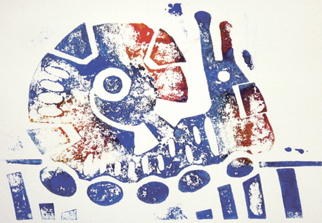 Brendas Upesjures grafika «Jautrais ceļojums».