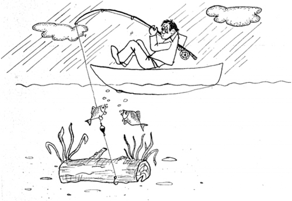 Karikatūra, kuru Uģis Zeltiņš zīmējis studiju gados. Tādu viņam ir daudz.