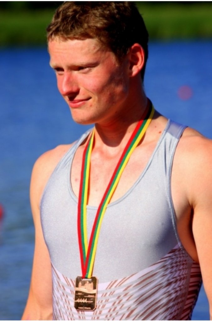 Klāvs Reitmanis Latvijas junioru airēšanas izlases sastāvā pasaules čempionātā izcīnīja astoto vietu. 
Autors: No albuma.