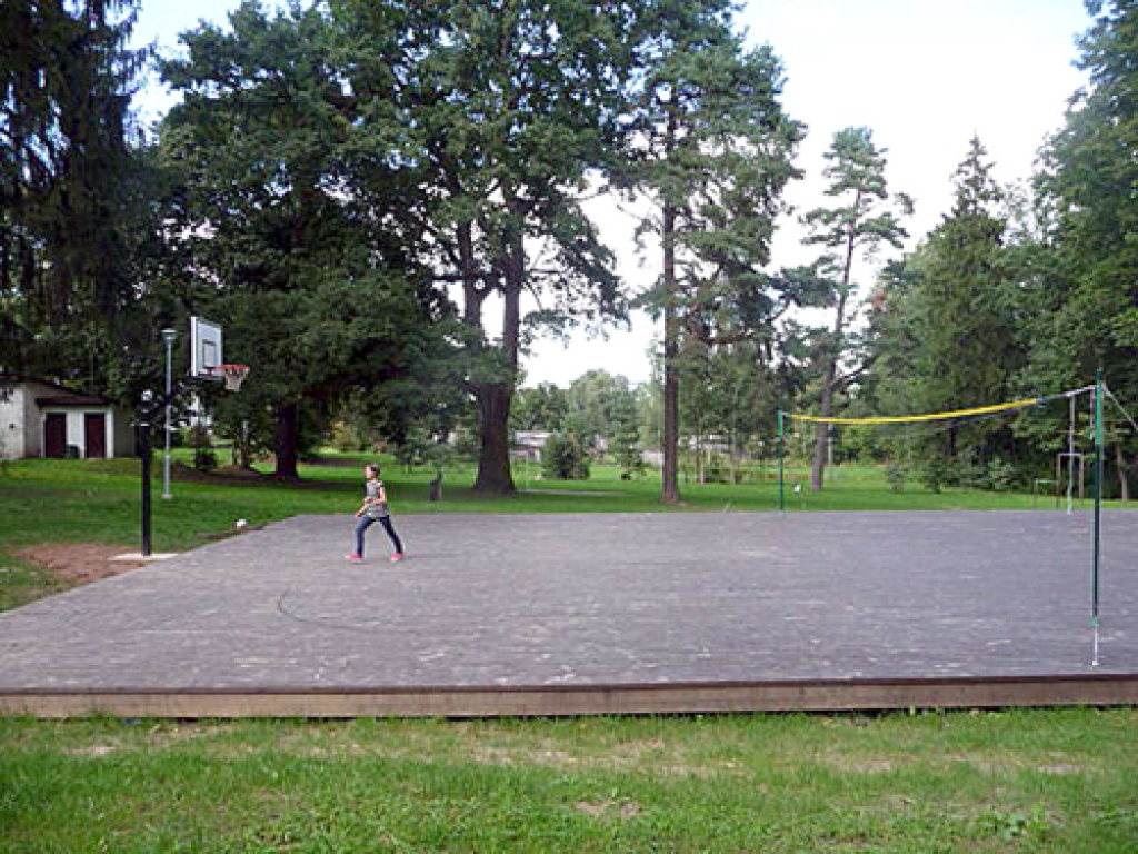 Ērgļu estrādi tagad var izmantot arī dažādām sportiskām aktivitātēm. 