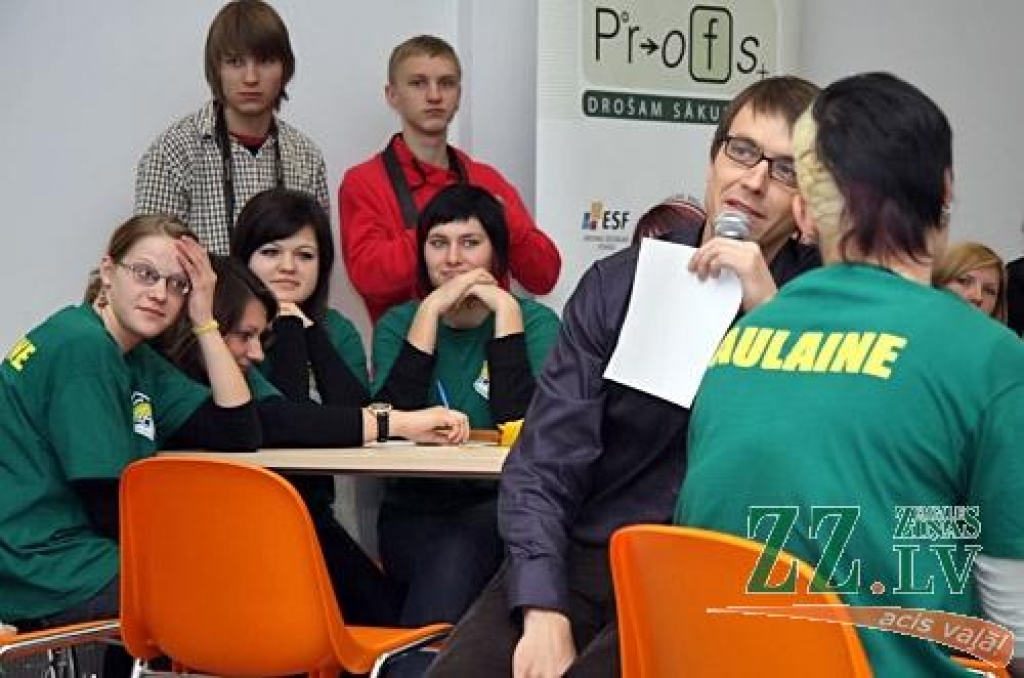 Saulaines Profesionālā vidusskolas komanda pērnā gada konkursā.
Autors: zz.lv