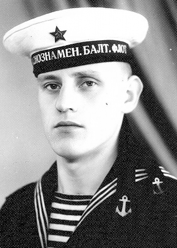 Jubilārs dienestā flotē 1966. gadā Kronštatē.