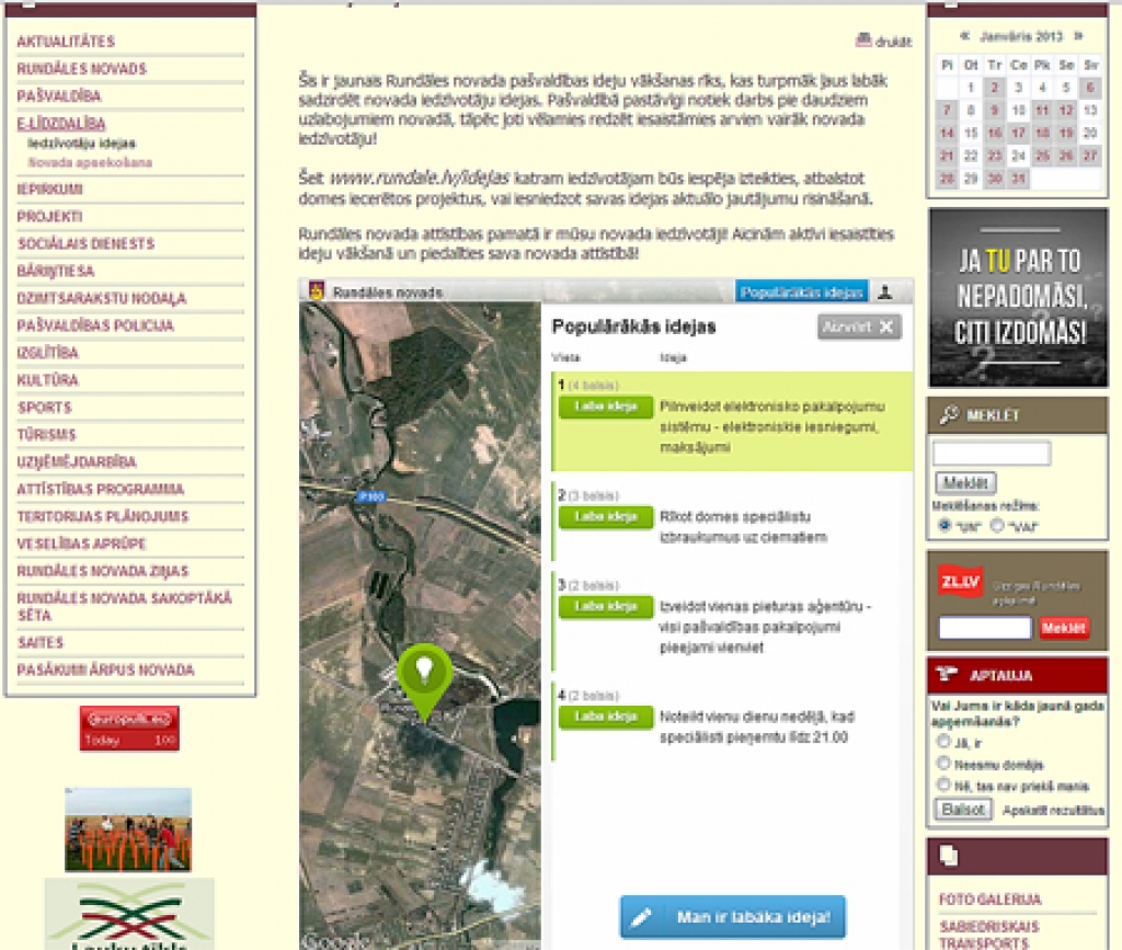 Autors: ekrānšāviņš no rundale.lv