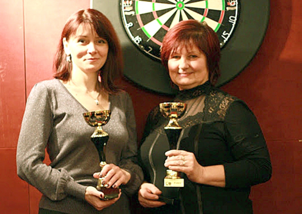 Bronzas duets – Areta Kovaļevska un Biruta Skvirecka.
Autors: no A. Kovaļevskas personiskā albuma.