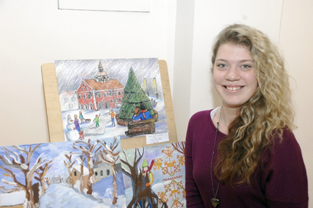 Katrīnas Annijas Paegles, Bauskas pilsētas pamatskolas 8. klases audzēknes, zīmējums skatāms kalendārā decembrī. 