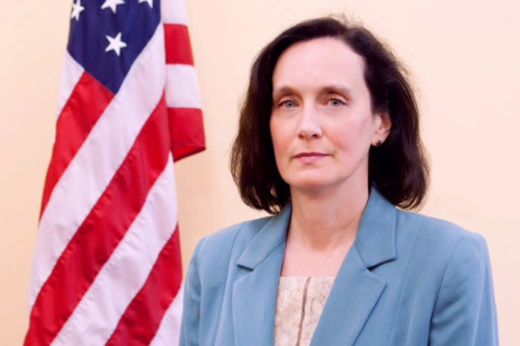 ASV vēstnieka Latvijā vietniece Karina Maklelanda.
Autors: latvian.riga.usembassy.gov 