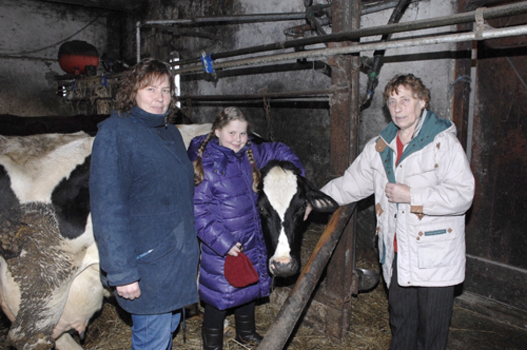 Indra, Ieva un Sarmīte Asupas lepojas ar labajām piena devējām.