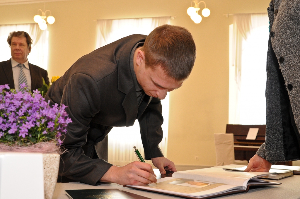 Ulda Šalajeva stipendijas ieguvējs Toms Karaša. 
Autors: Ričards Pāns