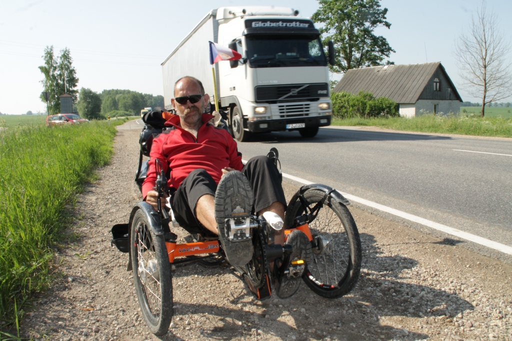 Zdeneks Staneks ceļojumā devies par spīti veselības problēmām. 
Autors: Uldis Varnevičs