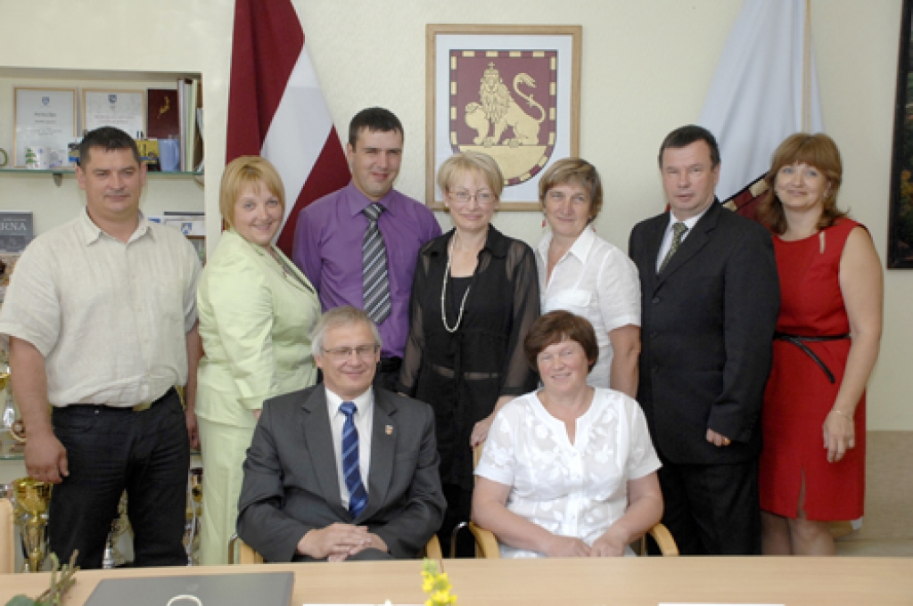 Rundāles novada domes jaunais sasaukums.
Autors: Ivars Bogdanovs