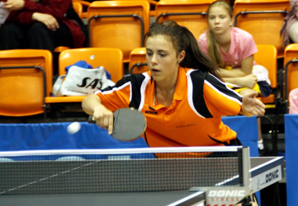 Karīna Gailiša ļoti sīvā cīņā ieguva bronzas medaļu galda tenisā. 