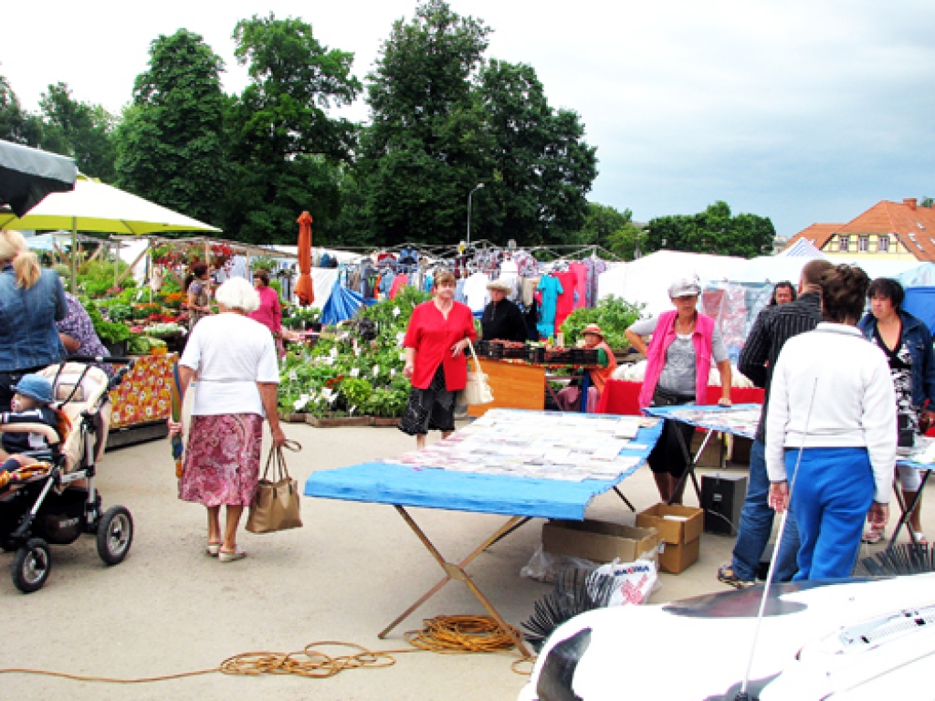 Bauzes tirgus laukumā piedāvāto preču klāsts bija daudzveidīgs, pārdevēji vēlējās vien plašāku pircēju pulku.
