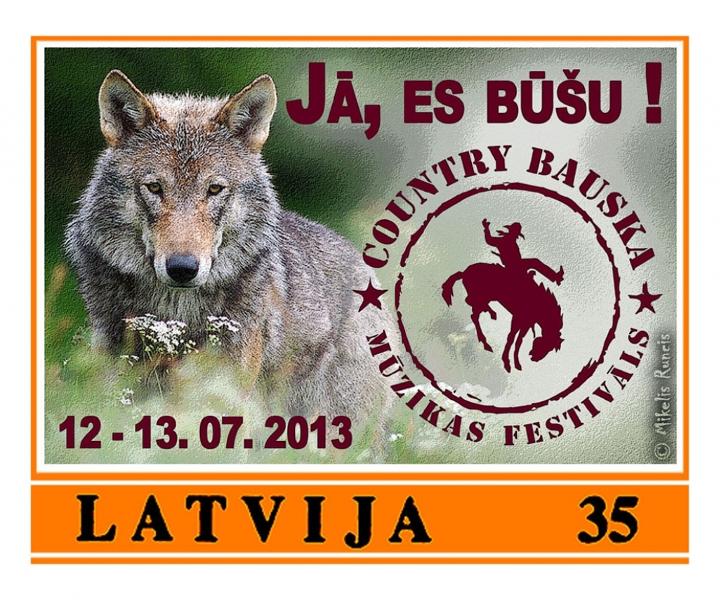 Īpašas pastmarkas popularizē Kantrimūzikas festivālu. 
Autors: No albuma.