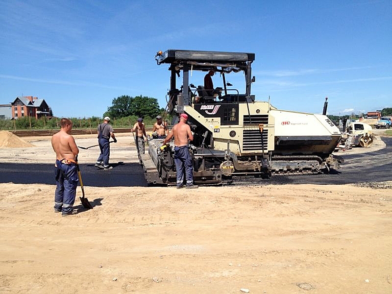 Rallijkrosa trases izbūve Mūsas sporta kompleksā. 
Autors: Elvijs Maišelis