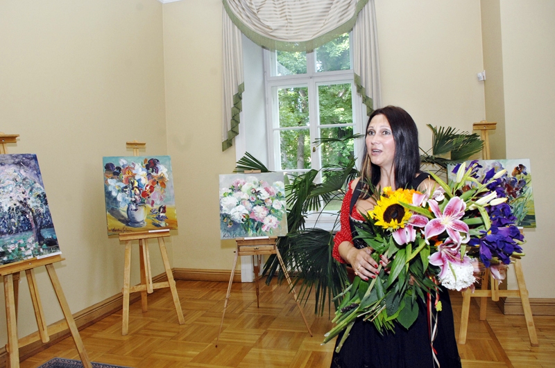 Kristīnes Selanes pirmā personālizstāde atklāta Mežotnes pilī. 
Autors: Ivars Bogdanovs