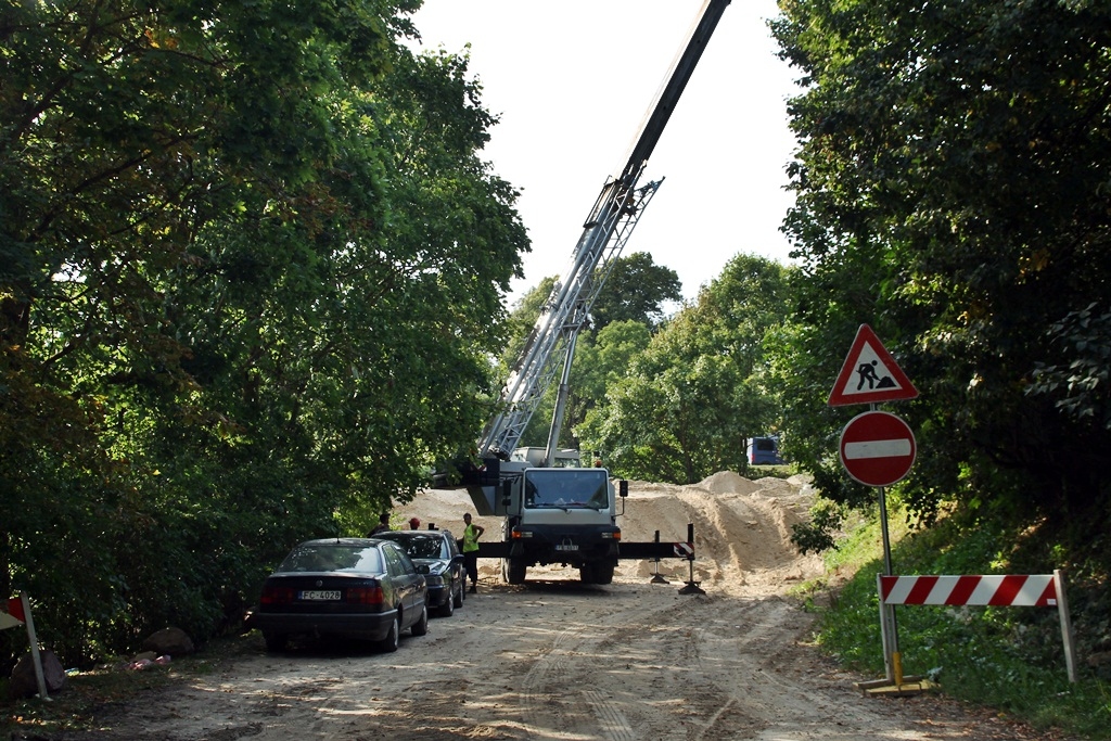 Bauskā pie Mūsas tilta aktīvi notiek būvdarbi.
Autors: Uldis Varnevičs