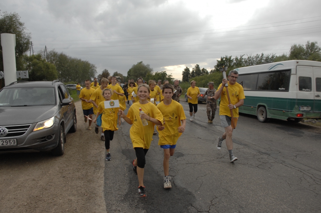 Pirmdienas vakarā skrējiens bija sasniedzis Bausku.
Autors: Ivars Bogdanovs