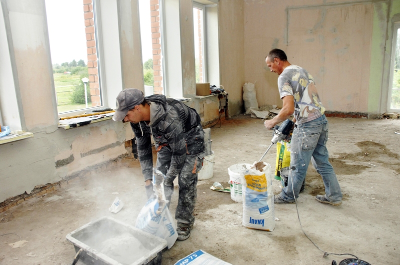 Remontdarbus veic SIA «Kvēle».
Autors: Foto – Ivars Bogdanovs