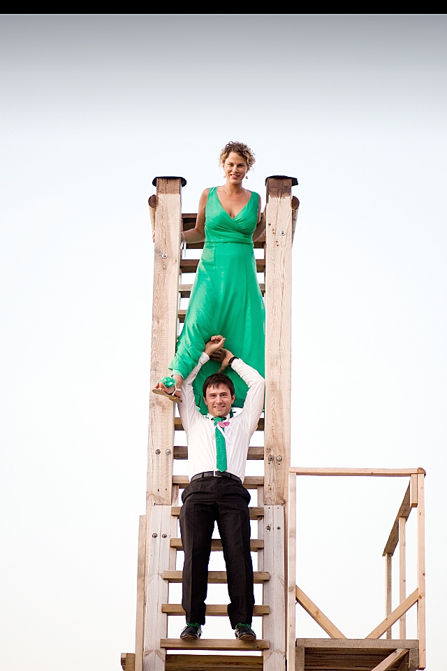 Krista un Dāvis – draugu kāzās vedēju lomā. 
Autors: no personiskā albuma