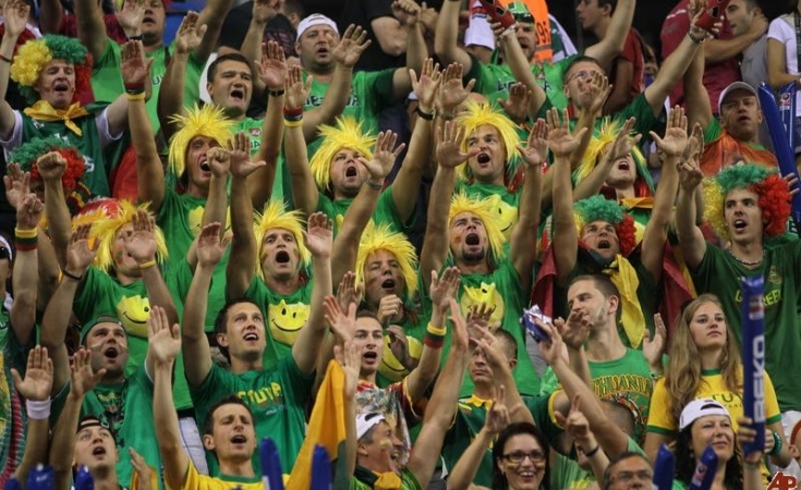 Lietuvas basketbola fani.
Autors: no focus.lv