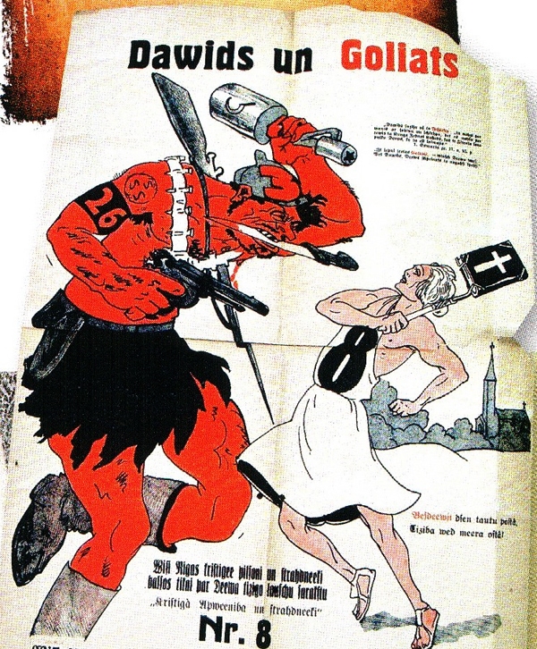 Priekšvēlēšanu plakāts no pagājušā gadsimta 20. gadiem.
Autors: Attēls no Bauskas novadpētniecības un mākslas muzeja krājuma.