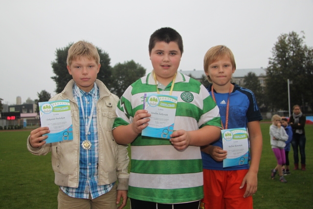 Oskars Pudņiks (no kreisās) un Sandis Šaškovs sacensībās Ogrē izcīnīja medaļas.
Autors: no Ogres novada sporta centra albuma