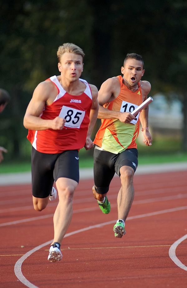 Rūdolfs Tonigs (no kreisās) – sprinteris no Iecavas. 
Autors: no personiskā albuma