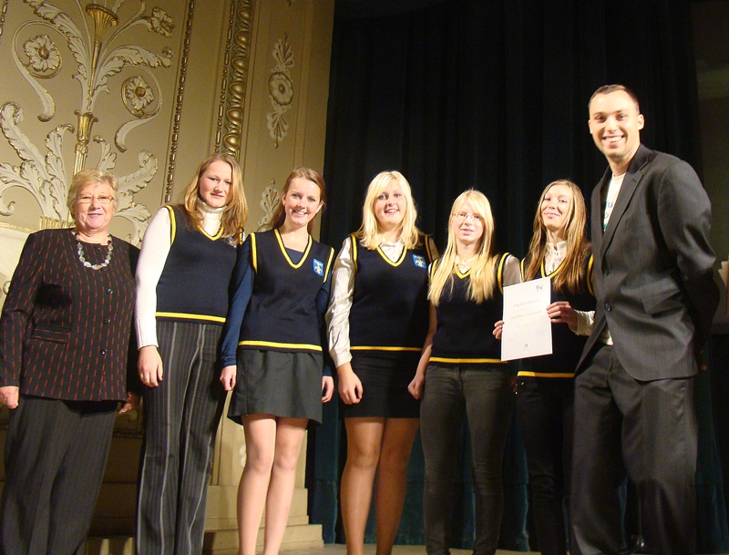 Misas vidusskolas pārstāvji ekoskolu forumā.
Autors: no skolas arhīva