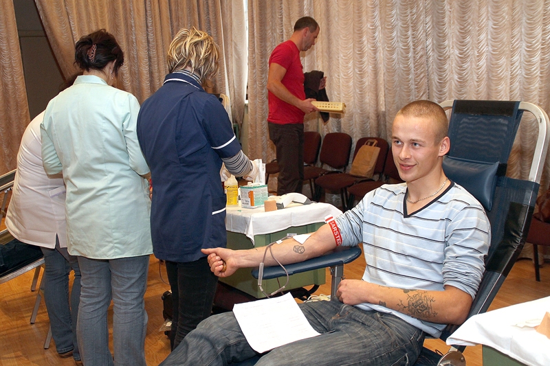 Dzintars Sēlis 21. oktobrī pirmo reizi kļuva par donoru.
Autors: Uldis Varnevičs